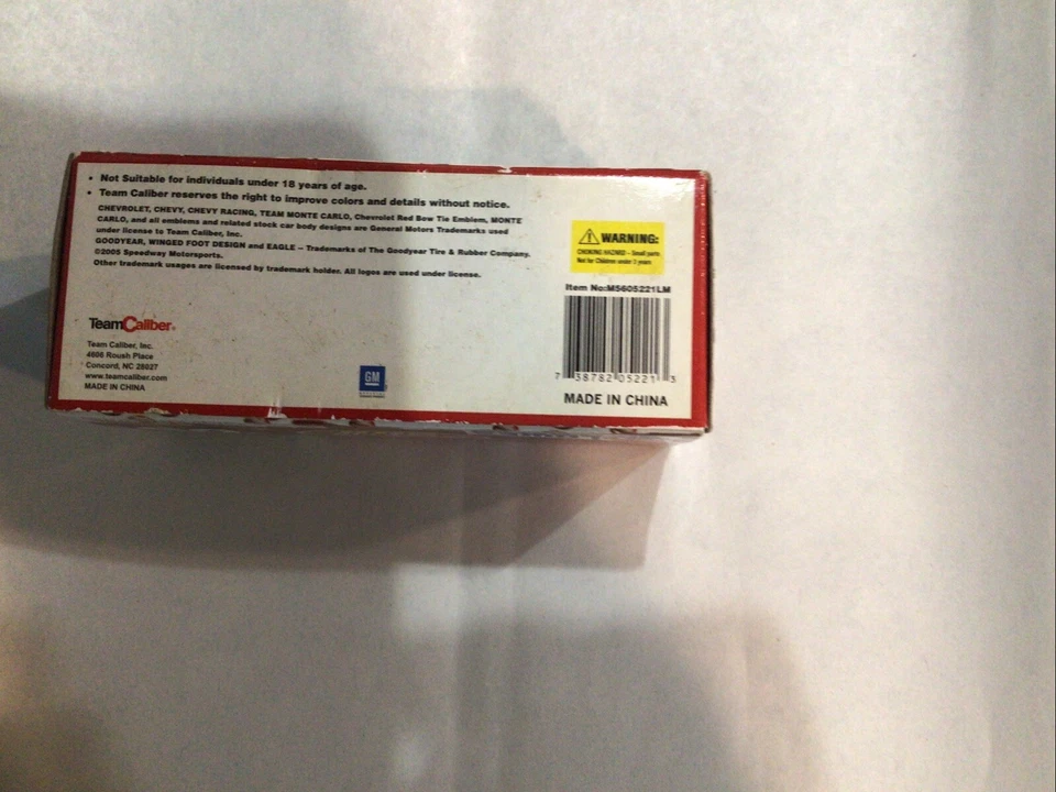 Coca-Cola 600 Lowes Speedway Chevy Monte Carlo NASCAR Team Calibre 1:64 Diecast Foto 4 de 4