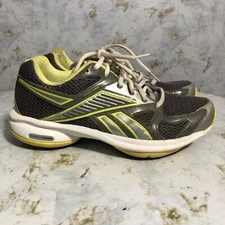 Reebok SimplyTone Womens Sz 6 Running Shoes Gray Yellow Walking Toning Sneakers