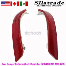 1Pair of Rear Bumper Reflector Left&Right for INFINITI QX60 2016 2017 2018 2019