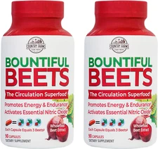 COUNTRY FARMS Bountiful Beets Root Capsules 180ct 2-Pack