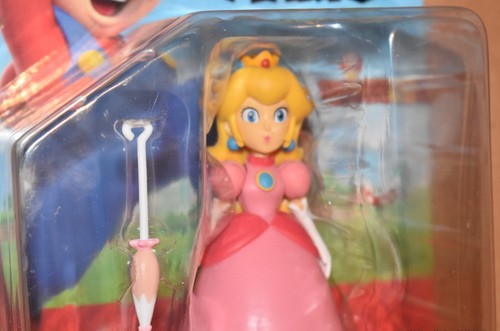 "Figura de acción Jakks Pacific Super Mario Peach 4"" pulgadas NUEVO - Imagen 2 de 6