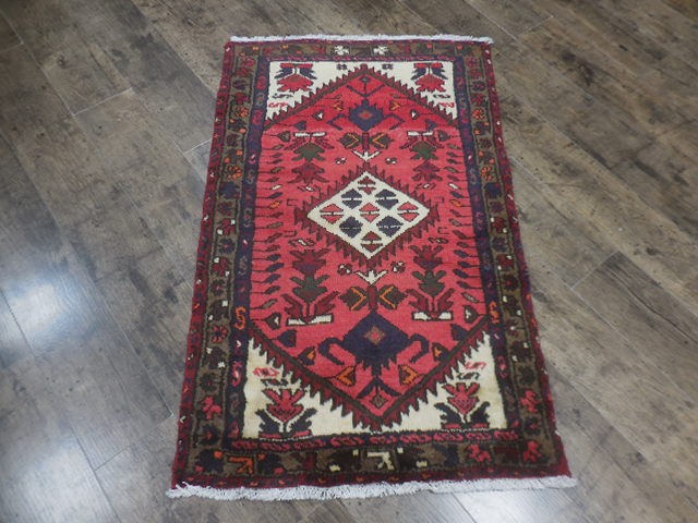 Geometric Turkish Vintage Rug,Turkish HandMade Anatolian Village Rug 2.4x3.9 Ft