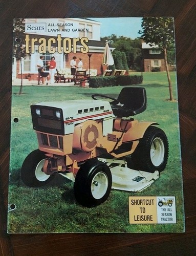 Sears Craftsman 1973 Garden Tractor SS 16 ST 10 12 LT 8E Sales Brochure Catalog