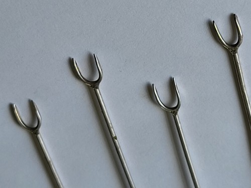 Lot 7 Vintage Mexican Sterling Silver 925 Figural Cocktail Picks MCM 21.5gm - 第 8/24 張圖片