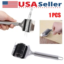 Stainless Steel Noodle Lattice Roller Docker Dough Cutter Pasta Spaghetti Maker