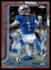 2025 Topps Football Refractor Jameson Williams Detroit Lions #97