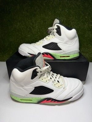 Jordan 5 Retro Poison Green Basketball Shoes Men\'s Sz 14‎ s-l400.jpg main image 2
