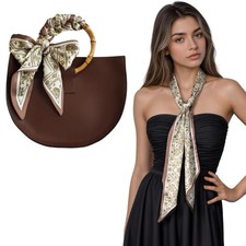 Purse Scarf for Handbags Silk Neck Hair Head Bag Accessory Satin Fashion