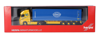 HERPA,VOLVO FH GL XL 2020 4x2 with 3-axle container body ACARGO