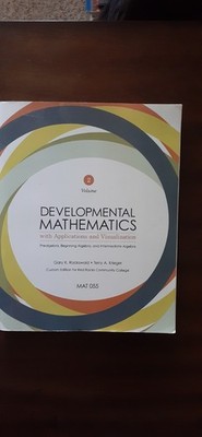 Vintage 2013 Developmental Mathematics Vol 2 with Applications Algebra 