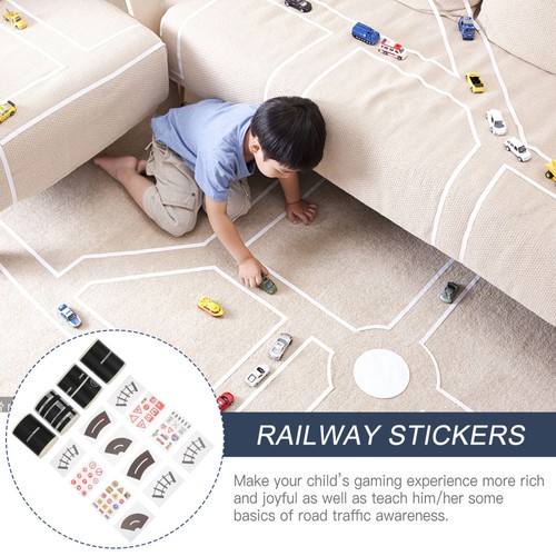 16pcs Railway Train Washi Tape DIY Road Traffic Adhesive Tape Sticker Decor - Picture 3 of 12