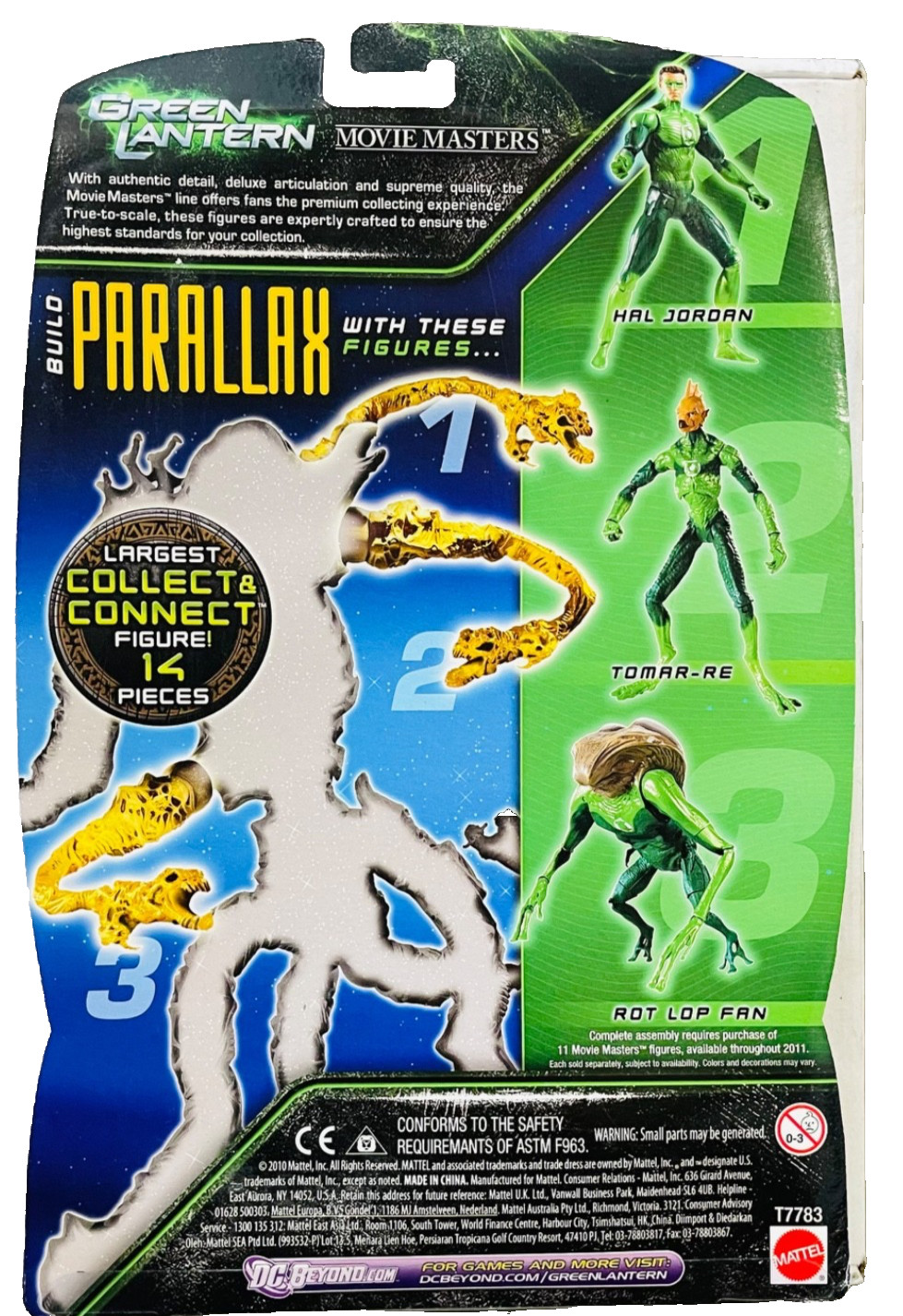 Tomar-Re Green Lantern Movie Masters 6" NIP DC UNIVERSE Corps Parallax BAF