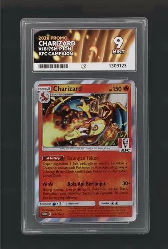 Pokemon Charizard Holo Card 181/Sm-p Exclusive KFC Ace 9