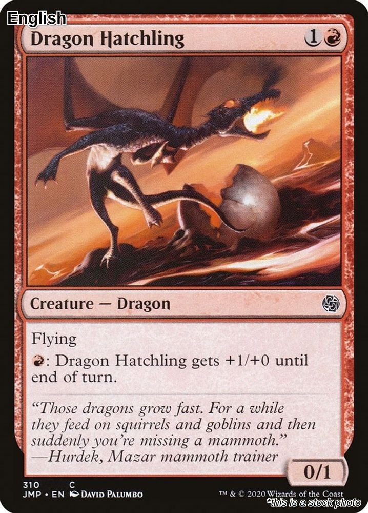 Dragon Hatchling Jumpstart 310 Near Mint