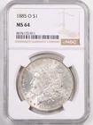 1885-O $1 Morgan Silver Dollar MS64 NGC 8676172-011