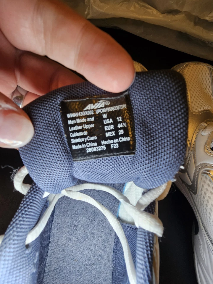 Zapatos para correr con cordones Avia 5000 rendimiento deportivo para hombre talla ancha 12 Foto 2 de 4