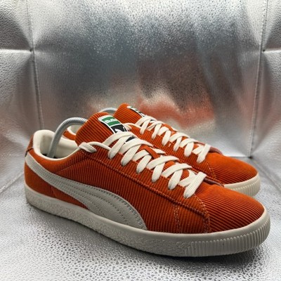 Size 10 Puma x Butter Goods Basket Vintage Orange White Mens Sneakers 381099-02