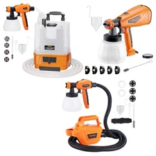 Paint Sprayer HVLP Spray Gun 1300ml Container 3 Spray Patterns 4/5 Nozzles