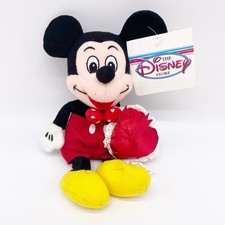 Vintage Disney Store Plush Mickey Mouse Valentine's Day Bean Bag 8