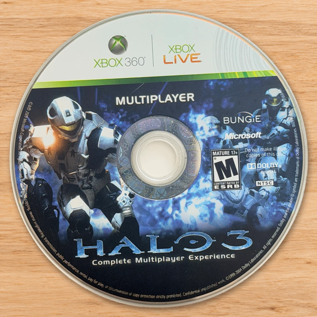 Halo 3 Xbox 360 Video Game Multiplayer FPS Action Ntsc Disc Only