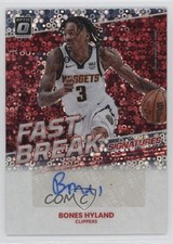 2022 Panini Donruss Optic Fast Break Signatures Bones Hyland #FBS-BHY Auto 1pe9