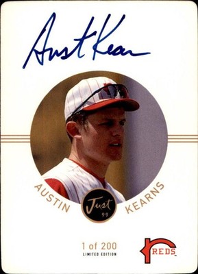 1999 Just #NNO Austin Kearns Autographs Die Cuts #/200