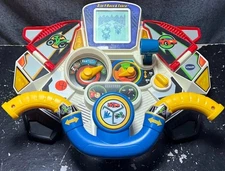 VTech 3-in-1 Race & Learn Electronic Educational Toy Steering Wheel Video Game