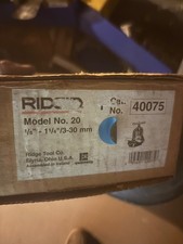Ridgid 40075 No. 20 Bench Yoke Pipe Vise 1/8"-1 1/4"  Pipe Holding. Clamp