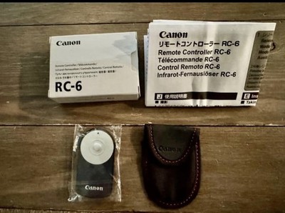 Canon Wireless Remote Control RC-6 with Shutter Release Black