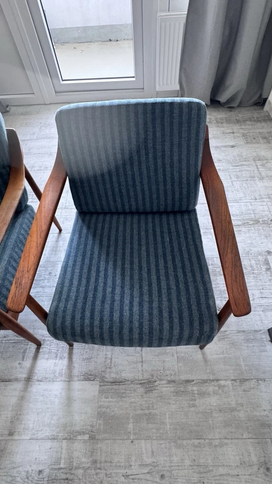 Knoll Antimott Sitzgruppe Sofa & 2 Sessel Mid-Century Teak 60er Jahre - Bild 3 von 4