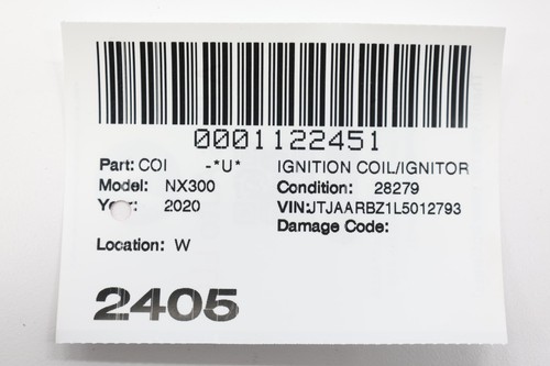2018 - 2021 LEXUS NX300 2.0L ENGINE IGNITION COIL IGNITOR OEM 9091902269 - Picture 11 of 11