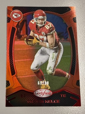 2021 Panini Certified #42 Travis Kelce Red Mirror /99 Kansas City Chiefs