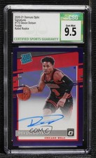 2020 Panini Donruss Optic Purple Prizm Signatures Devon Dotson CSG 9.5 Auto 0i76