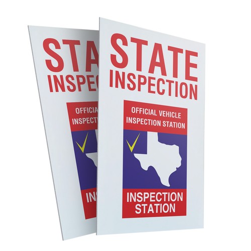 Texas State Inspection Heavy Duty A-Frame Sidewalk Sign Auto Services ...