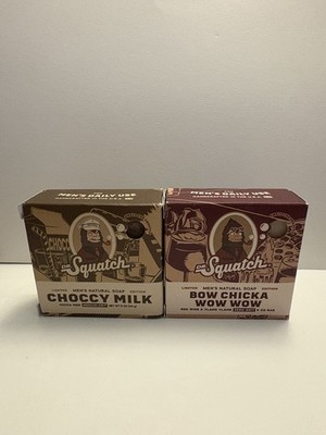 Dr. Squatch Men's Natural Soap 2-Pack Choccy Milk Bow Chicka Wow Wow 5oz