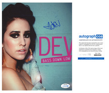 Dev Star Tailes signed "BASS DOWN LOW" 8x10 Photo AUTOGRAPH Singer G6 f ACOA COA