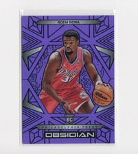 2024-2025 Panini Obsidian Purple Adem Bona #/75 Rookie Card RC