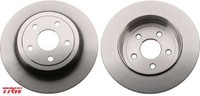 2X Bremsscheibe TRW DF6492 2 Bremsscheiben Hinterachse Hinten FüR Jeep