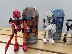 Bionicle Toa Mata Set of 6: 8531 - 8536 w/Canisters No Manual. Complete