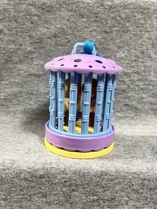 KENNER LITTLEST PET SHOP LOVE BIRDS IN BLUE PURPLE BIRDCAGE BIRD CAGE 1992 LPS
