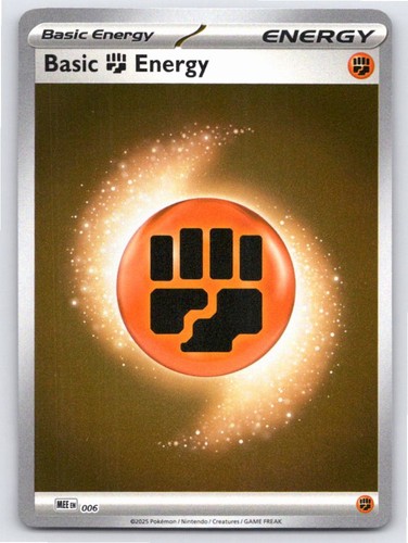 BASIC FIGHTING ENERGY - 006 MEGA EVOLUTION ENERGIES 6 REVERSE HOLO NM A85407