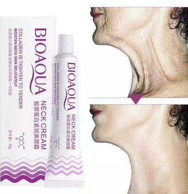 2 Stück BIOAQUA Hals Straffende Creme - Straffen & Glätten Falten mit Kollagen DOPPELPACK