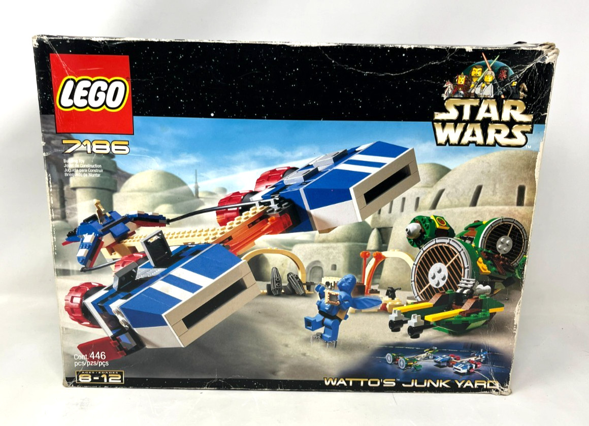 LEGO Star Wars: Watto's Junkyard (7186) Super Rare (Open Box/Sealed Bags)