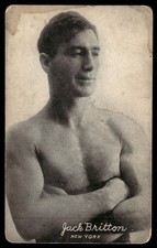 1923 Jack Britton Boxing Exhibit Supply Postcard *TP720