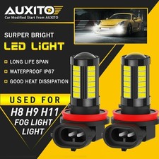 2X AUXITO H11 H16 H8 LED Fog Driving Light Super Bright Bulb DRL White 5630SMD