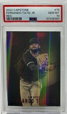 Fernando Tatis Jr. PSA 10 - 2022 Panini Capstone Red - Padres “Bebo Is Elite”
