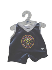 Build a Bear Full Size Teddy Bear Clothing - Denver Nuggets Outfit 2 Pc. - New