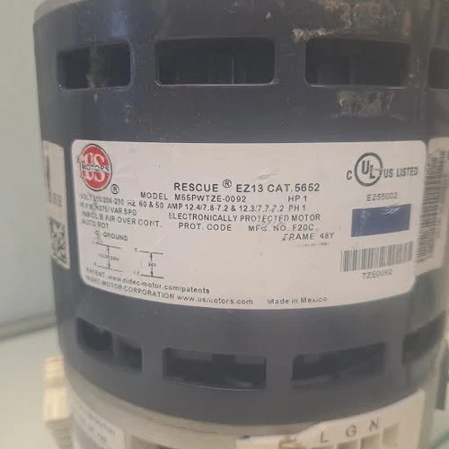 Nidec-US Motors 5652 - 1 HP, 1075 rpm, 48Y, 115/208-230V                 9/26AM