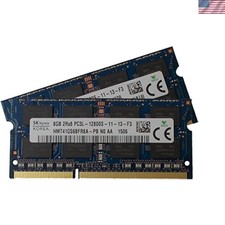 Hynix 16GB 2 x 8GB, 204-pin SODIMM, PC3L-12800, 1600MHz memory module