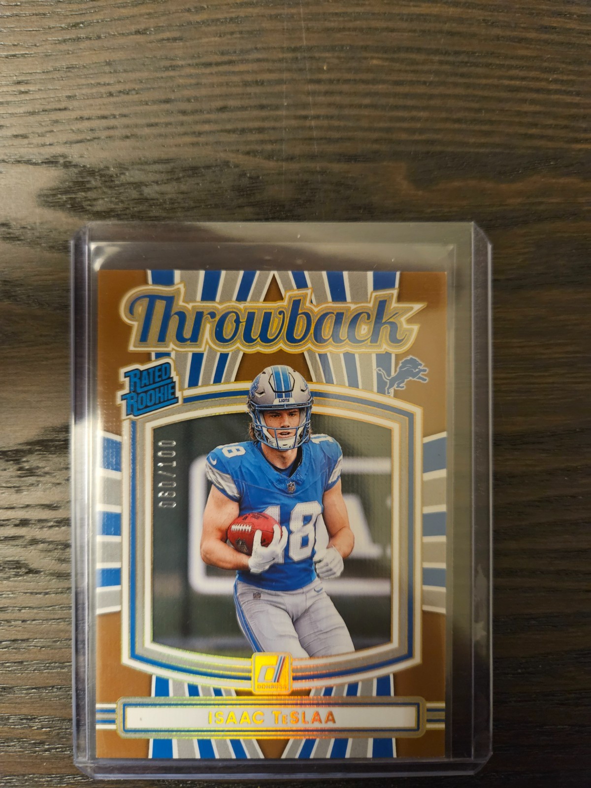 ISAAC TeSLAA 2025 Donruss Studio Series Holo Throwback Rated Rookie RC SP #/100